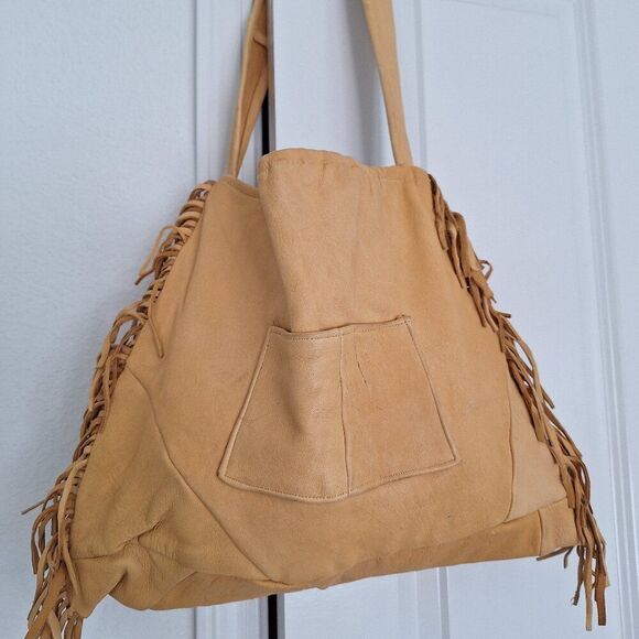 Hand Made Yellow Soft Leather Hobo bag - Picture 1 of 12